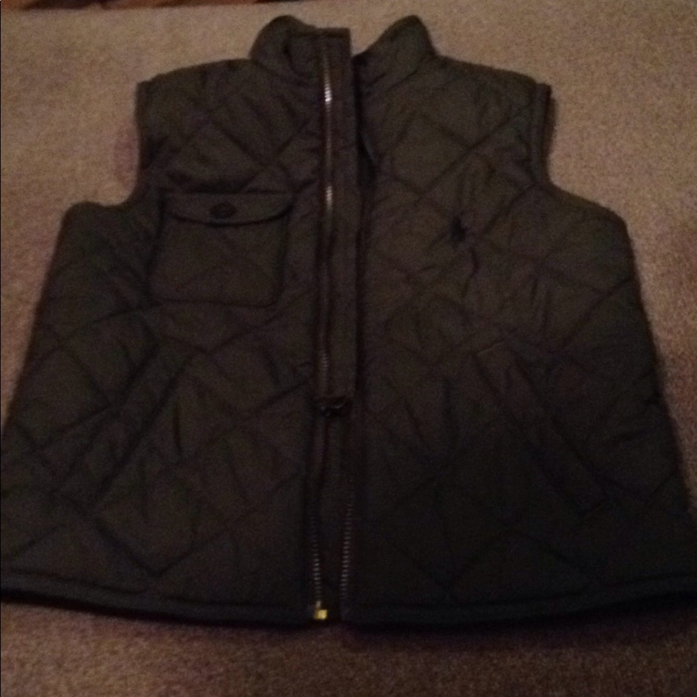 Olive green vest
